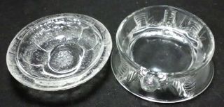 Toy Glass " Menagerie " Clear Turtle Butter Dish With Lid Bryce Higbee & Co 1886