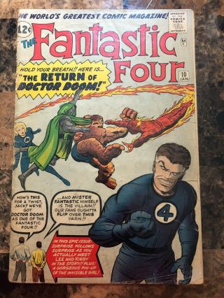 Fantastic Four 10 Silver Age Vintage Marvel Comic