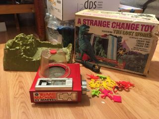 Vintage 1967 Mattel Strange Change Time Machine The Lost World Toy Orig.  Box