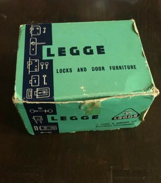 17 Vintage Brass Legge Cupboard Knobs 1 Inch Boxed