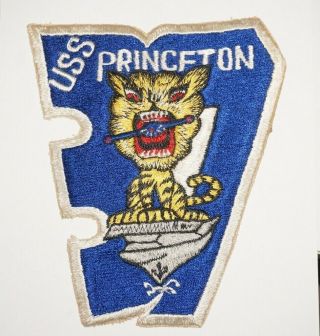Uss Princeton Aircraft Carrier Japanese Made Post Wwii Korea Us Navy Patch X0119