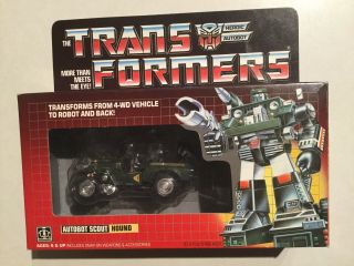 Transformers G1 Hound Vintage Mib Very Beautifull Box Complete