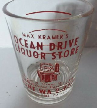 Vintage Ocean Drive Liquor Store Hollywood Beach,  Fl 3 " Shot Glass 21 Glasses