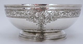 Tudor Hammered Sterling Silver Bowl By Gorham 1918