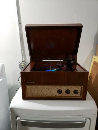 Vintage Webcor Tube Type Record Player Mt - 1655 - 1a Plays Well