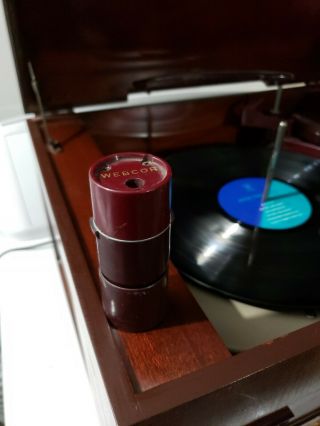 Vintage Webcor Tube Type Record Player MT - 1655 - 1A plays well 3