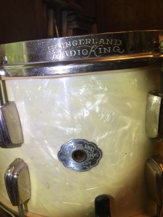 Antique Vintage Slingerland Radio King Snare (circa 1941) 7