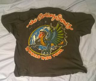 Vintage Rare Rolling Stones 1978 Concert Tour T Shirt double sided dragon 6