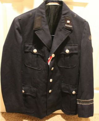 Ww2 German Uniform / Tunic Size Large W/ Collar Tabs,  Shoulder Tab