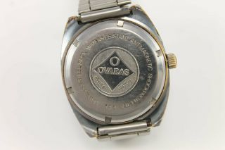 1960 ' s Vintage OVARAS Crystal 17 Jewels cal.  MB Swiss Wrist Watch 7