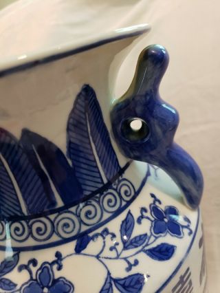Three Hands Corp.  Chinese Style Blue & White Vase 6