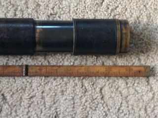 Antique brass army military telescope h c fletcher inscribed (google the name) 3