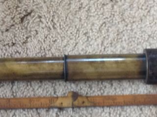 Antique brass army military telescope h c fletcher inscribed (google the name) 9