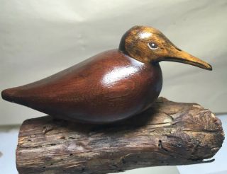 Antique 1940’s Hand Carved From Wood Woodcock Bird Statue