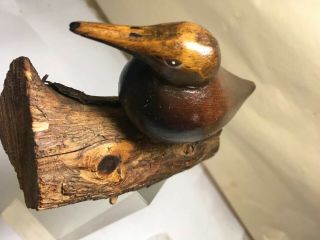 Antique 1940’s Hand Carved From Wood WoodCock Bird Statue 2