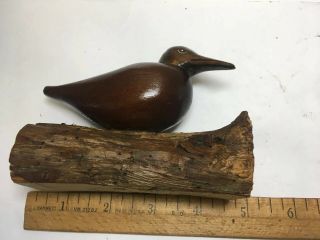 Antique 1940’s Hand Carved From Wood WoodCock Bird Statue 3