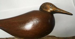 Antique 1940’s Hand Carved From Wood WoodCock Bird Statue 6
