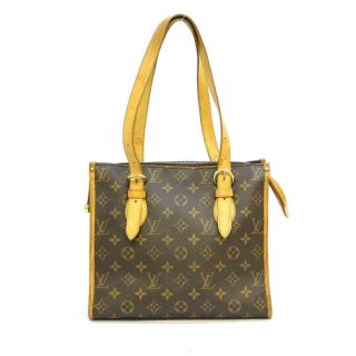 Auth Louis Vuitton Popincourt Haut Shoulder Tote Bag M40007 Monogram Vintage Lv