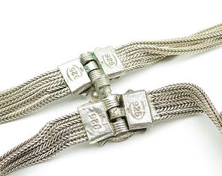 925 Sterling Silver - Vintage Floral Designed Necklace & Bracelet Set - T1250 5