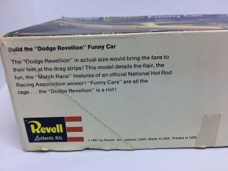 Vintage 1967 Revell Dodge Revellion 1/25 Drag Funny Car Model COMPLETE KIT 3