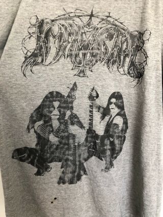 vintage Immortal ‎Battles In The North T Shirt 1995 Mayhem Satyricon Rare 4