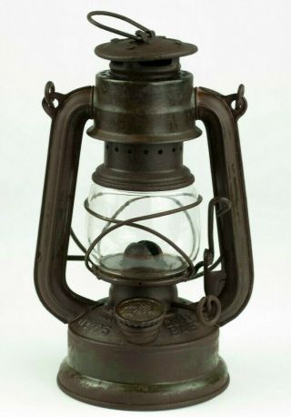 Wwii Lantern Feuerhand Baby No.  175 German Wehrmacht Kerosene Storm Lamp