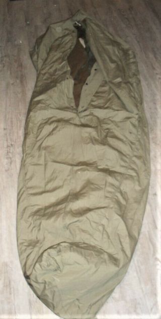 Ww2 Us Army Sleeping Bag Wool Inside With Outside Liner