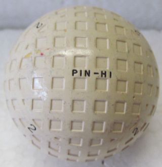 Vintage Mesh Golf Ball - The Pin Hi Made In Scotland Ball