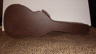 Vintage 50s,  60s Spanish Classical Acoustic Guitar Hard Case Brown Cloth Silver