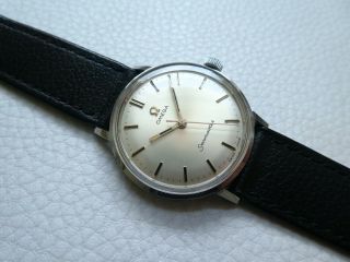 Rare Vintage Steel OMEGA SEAMASTER Men ' s dress watch from 1969 ' s year 2