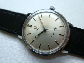 Rare Vintage Steel OMEGA SEAMASTER Men ' s dress watch from 1969 ' s year 3