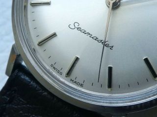 Rare Vintage Steel OMEGA SEAMASTER Men ' s dress watch from 1969 ' s year 9