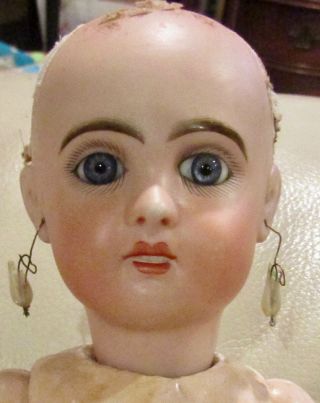 Antique Doll 17 " Pretty French Bisque 1907 Tete Jumeau Bebe W/great Body