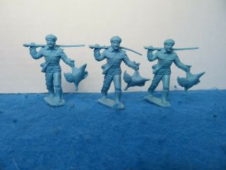 Marx 1950 ' s flat light blue pioneers/cavalrymen X20 - all 9 poses 6