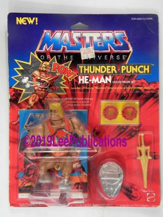 Mattel Toys Motu He - Man Masters Of The Universe Vintage Thunder Punch Rare
