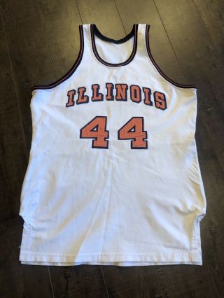 Vintage Illinois Fighting Illini Basketball Jersey Game Worn 60s