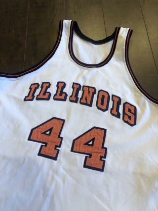 Vintage Illinois Fighting Illini Basketball Jersey Game Worn 60s 2