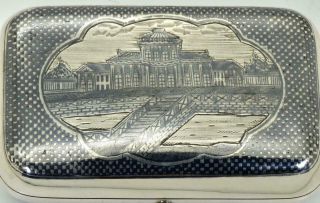 Wow Imperial Russian Silver&niello Snuff Box C1877.  Belonged To Count Alexander
