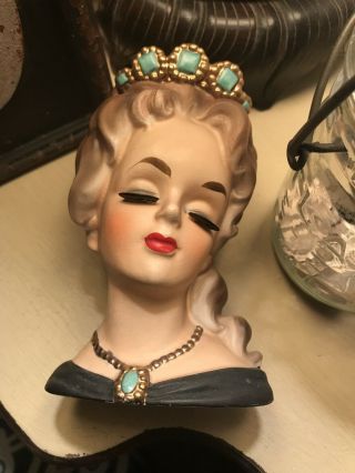 Vintage Head Vase Inarco E1756 Lady Aileen 1964 6 Inches High Antique