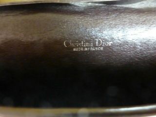 Christian Dior Vintage 1970 ' s Brown Jaquard Monogram Wallet Clutch Bag 9