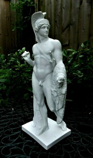 Antique 19thc Copenhagen Parian Bisque Figure Of Naked Male Jason - Thorvaldsen