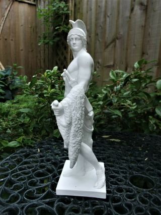 ANTIQUE 19THC COPENHAGEN PARIAN BISQUE FIGURE OF NAKED MALE JASON - THORVALDSEN 8