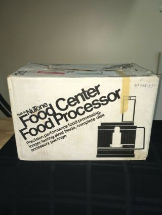 Vintage Nutone 256n Food Processor For Built In Food Center