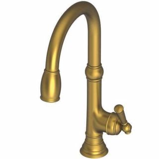 Newport Brass Jacobean 2470 - 5103/06 Antique Brass Pull Down Kitchen Faucet