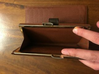 Authentic Vintage LOUIS VUITTON Bifold Wallet purse Portefeiulle monogram clutch 11