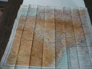 Cloth Escape Map Spain & Sothern France 20 