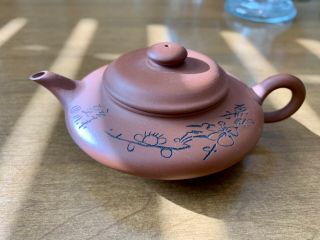 Chinese Yixing Teapot Clay Mini Signed And Stamped