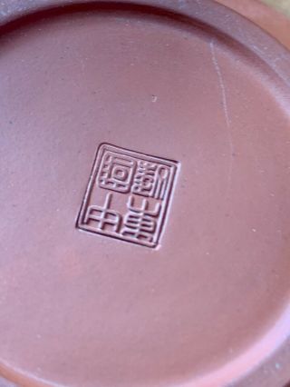 Chinese Yixing Teapot Clay Mini Signed and Stamped 8