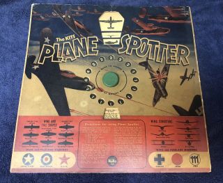 1942 Kits Plane Spotter Rotating Air Plane Identification Chart Wwii