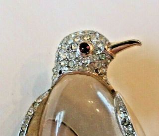 TRIFARI Sterling Penguin Jelly Belly Brooch - ALFRED PHILIPPE 12